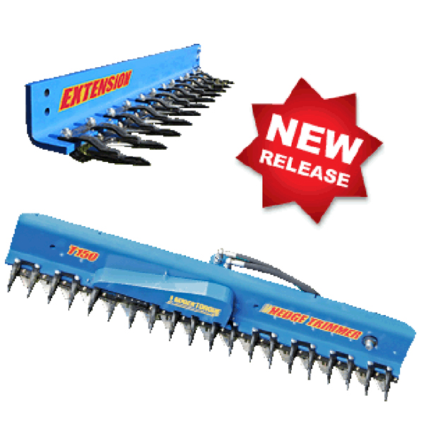 Excavator hedge trimmer