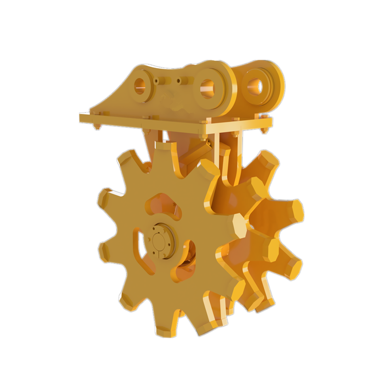 excavator compaction wheel