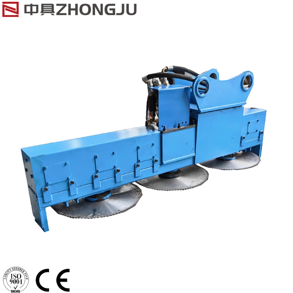Excavator three - blade saw